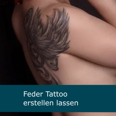 Arm Realistische Feder Tattoo von Invisible Nyc